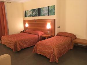 Postel nebo postele na pokoji v ubytování Hotel Langhe & Monferrato