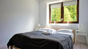 Posteľ alebo postele v izbe v ubytovaní Apartamenty Karkonoskie