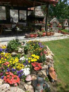 A garden outside Asteras Hotel