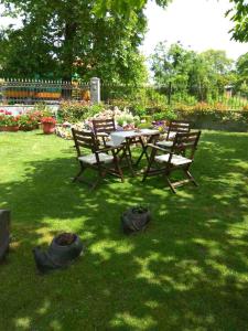 A garden outside Asteras Hotel
