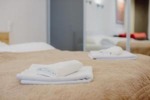 Posteľ alebo postele v izbe v ubytovaní Sewa Apartments