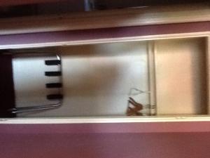 a close up of a window on a train at Snowy River Inn in Show Low