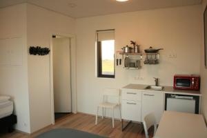 Kuchyň nebo kuchyňský kout v ubytování Brú Guesthouse
