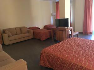 TV a/nebo společenská místnost v ubytování Hotel Langhe & Monferrato