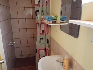 アントファガスタにあるResivic IIのバスルーム(シャワー、洗面台、トイレ付)