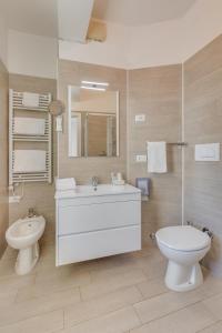 Koupelna v ubytování Hotel Austria
