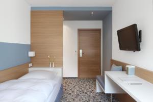 TV a/nebo společenská místnost v ubytování Hotel Waldhorn