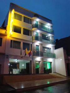 Budova, kde se aparthotel nachází