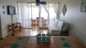 Posezení v ubytování Beach front apartment in Luquillo