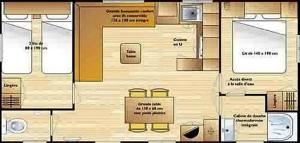 a floor plan of a building with at La Canardiere in Casta