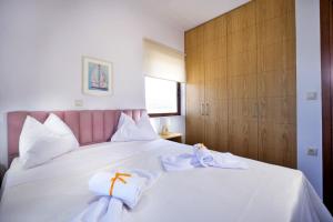 Postel nebo postele na pokoji v ubytování Seaside Villa Balos