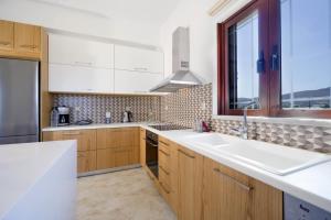 Kuchyň nebo kuchyňský kout v ubytování Seaside Villa Balos