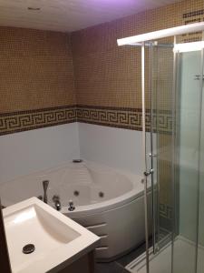 Baðherbergi á B&B Aalsters genot