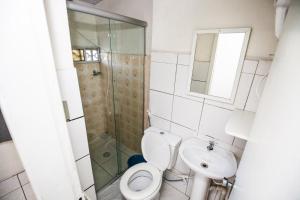 Koupelna v ubytování Hotel Pousada XV