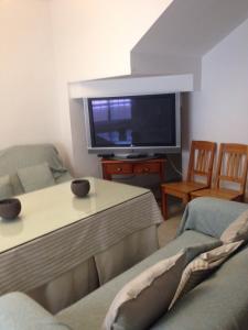 TV a/nebo společenská místnost v ubytování Casa junto a palacio de VIANA