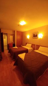 Postel nebo postele na pokoji v ubytování Libertad Hotel