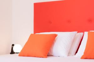 Posteľ alebo postele v izbe v ubytovaní Acqua Vatos Paros Hotel