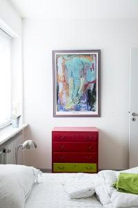 Postel nebo postele na pokoji v ubytování Mølvangvej 2 Jelling Apartment