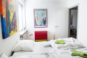 Postel nebo postele na pokoji v ubytování Mølvangvej 2 Jelling Apartment