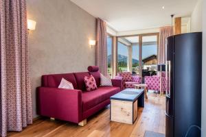 Posezení v ubytování GräNobel Chalets