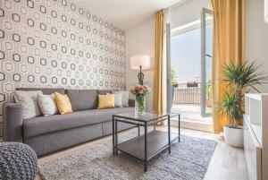 O zonă de relaxare la Terrace Apartments at City Park