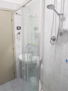 Koupelna v ubytování Hotel I Pini