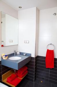 Koupelna v ubytování Apartahotel Castejón de Sos + 26 fotografií