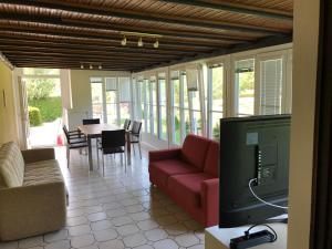 Posezení v ubytování Apartementhaus Helene am Klopeinersee