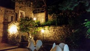 A garden outside Hotel Soazza