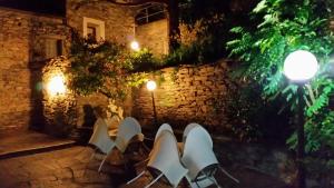 A garden outside Hotel Soazza