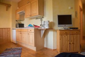Kuchyň nebo kuchyňský kout v ubytování Appartment Krassnig
