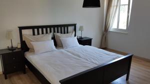 Ein Bett oder Betten in einem Zimmer der Unterkunft Apartments Panoramic