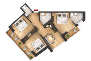 Půdorys ubytování Amaris Apartments