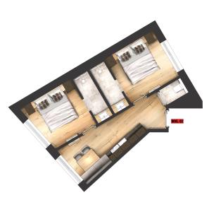 Postel nebo postele na pokoji v ubytování Amaris Apartments