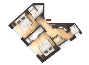 Půdorys ubytování Amaris Apartments