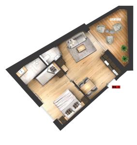 Půdorys ubytování Amaris Apartments
