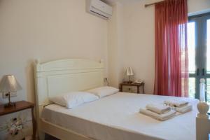 Un pat sau paturi într-o cameră la Costa Rampane