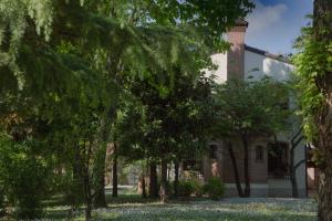 a group of trees in front of a building at Ca' delle palme in Martellago