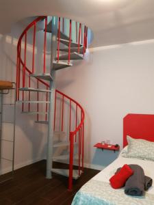 Łóżko lub łóżka w pokoju w obiekcie Casa de Huéspedes con encanto El Sueño del Quijote