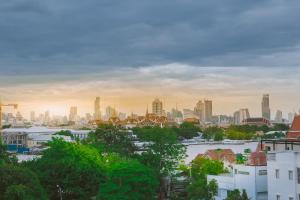 Nespecifikovaný výhled na destinaci Bangkok nebo výhled na město při pohledu z penzionu