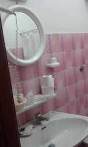 Koupelna v ubytování Hotel Europa