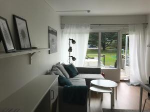 Posezení v ubytování Hällestrand Seaview Apartment