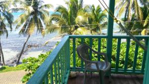 大玉米岛Corn Island Hostal ALAL SUITE的俯瞰海滩的阳台的椅子 更多33张照片