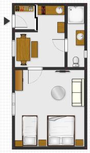 Plán poschodí v ubytovaní Apartmán Krajčer