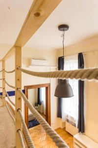 A bed or beds in a room at Jokai 3 Design Apartment