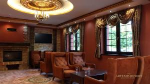 TV a/nebo společenská místnost v ubytování Artemis Resort Wellness Hotel