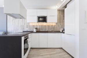 Η κουζίνα ή μικρή κουζίνα στο Apartment Pearl