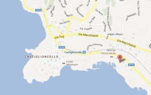 a map of the city of casablanca at Appartamenti fronte mare in Castiglioncello
