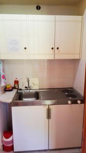 A kitchen or kitchenette at Galaxy Rooms