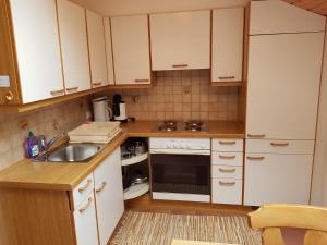 Kuchyň nebo kuchyňský kout v ubytování Eckis Appartements